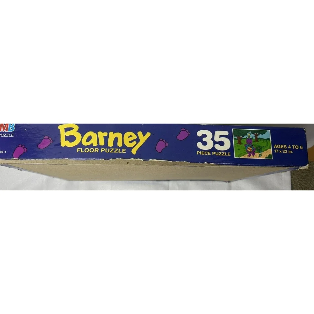 Vintage‎ Barney Floor Puzzle 35 Piece 1993 Milton Bradley Company